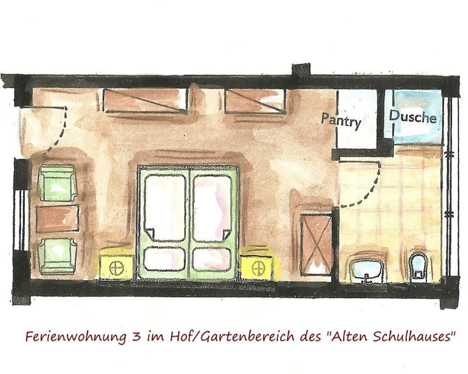 Altes Schulhaus Apartment Bad Schwartau Bilik gambar