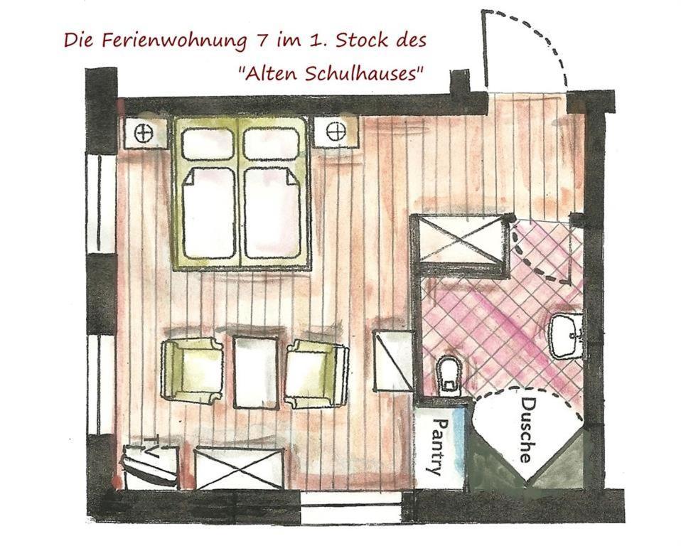 Altes Schulhaus Apartment Bad Schwartau Bilik gambar